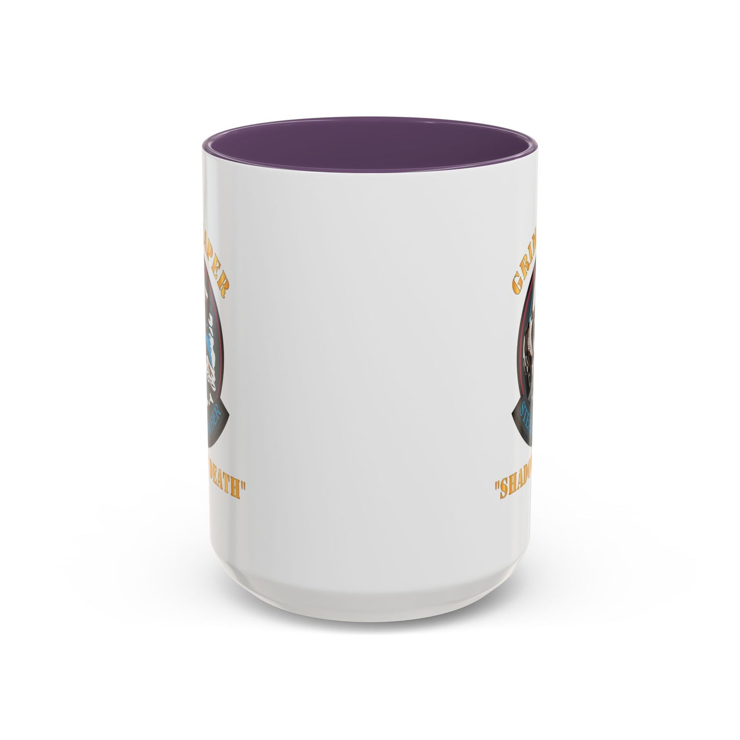 Accent Coffee Mug (11oz & 15oz) - USAF - B2 - Grim Reaper - Stealth Bomber X 300