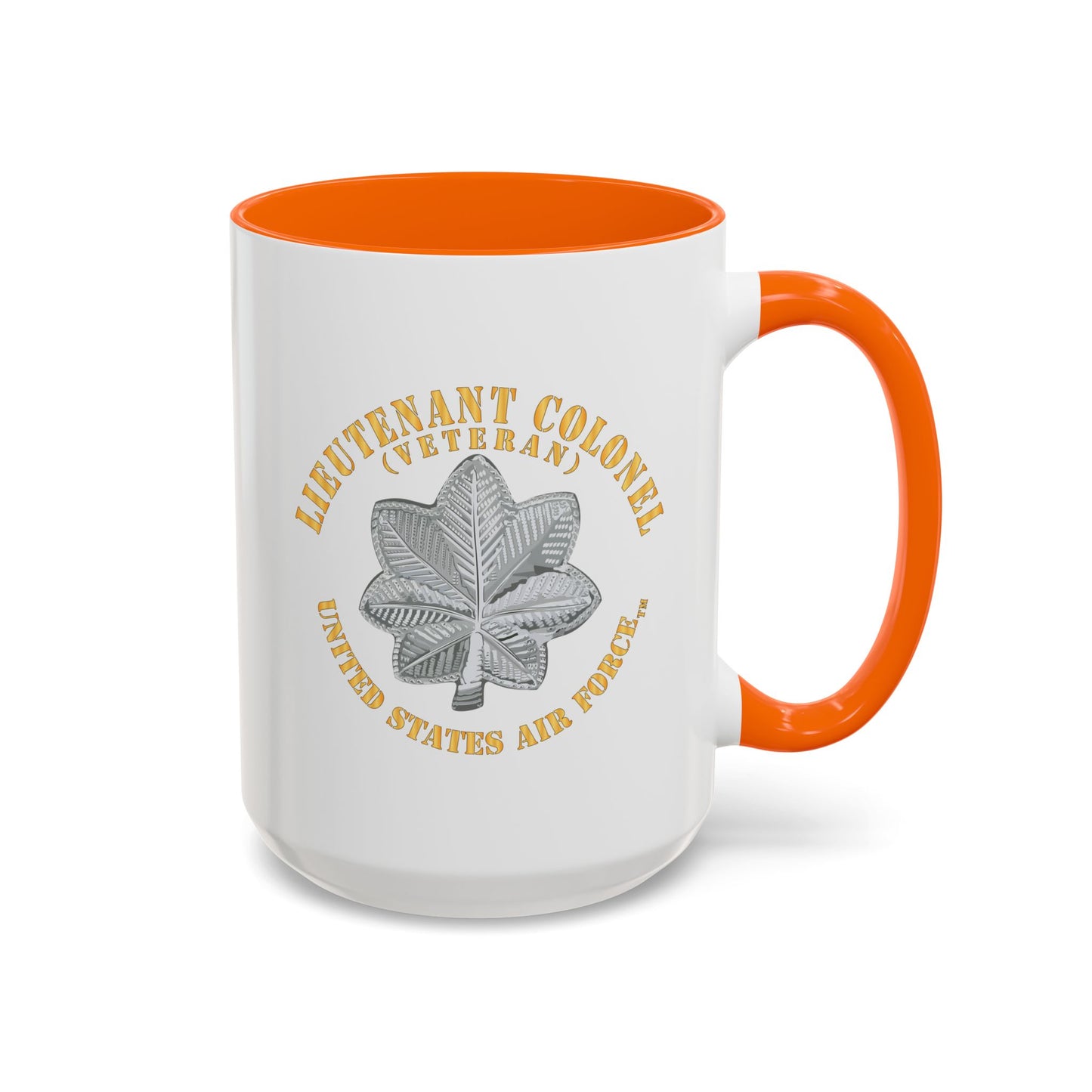 Accent Coffee Mug (11oz & 15oz) - USAF - Lieutenant Colonel - LTC - Veteran - TM X 300