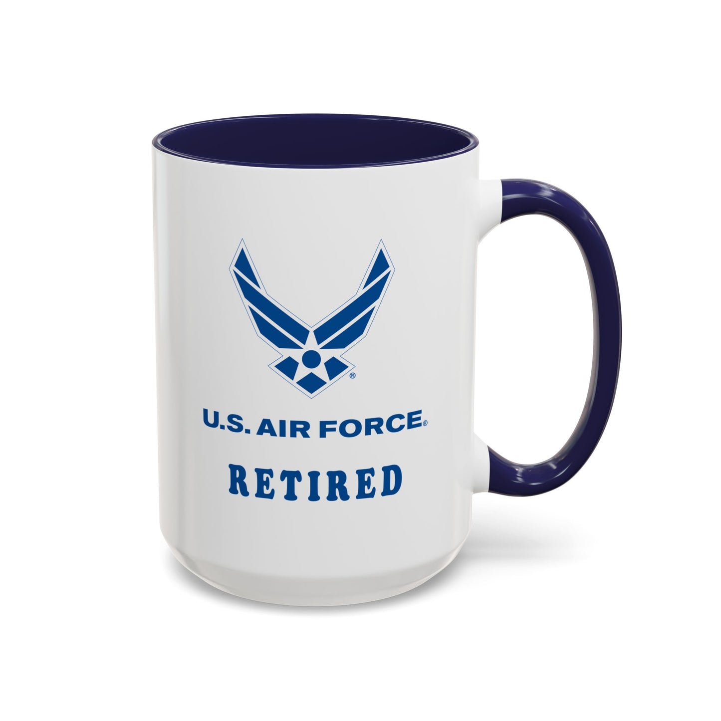 Accent Coffee Mug (11oz & 15oz) - USAF - Air Force - Retired X 300