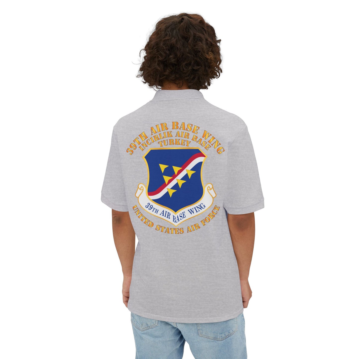 Men's Piqué Polo - USAF - 39th Airbase Wing - 3rd AF - Incirlik Air Base - Turkey