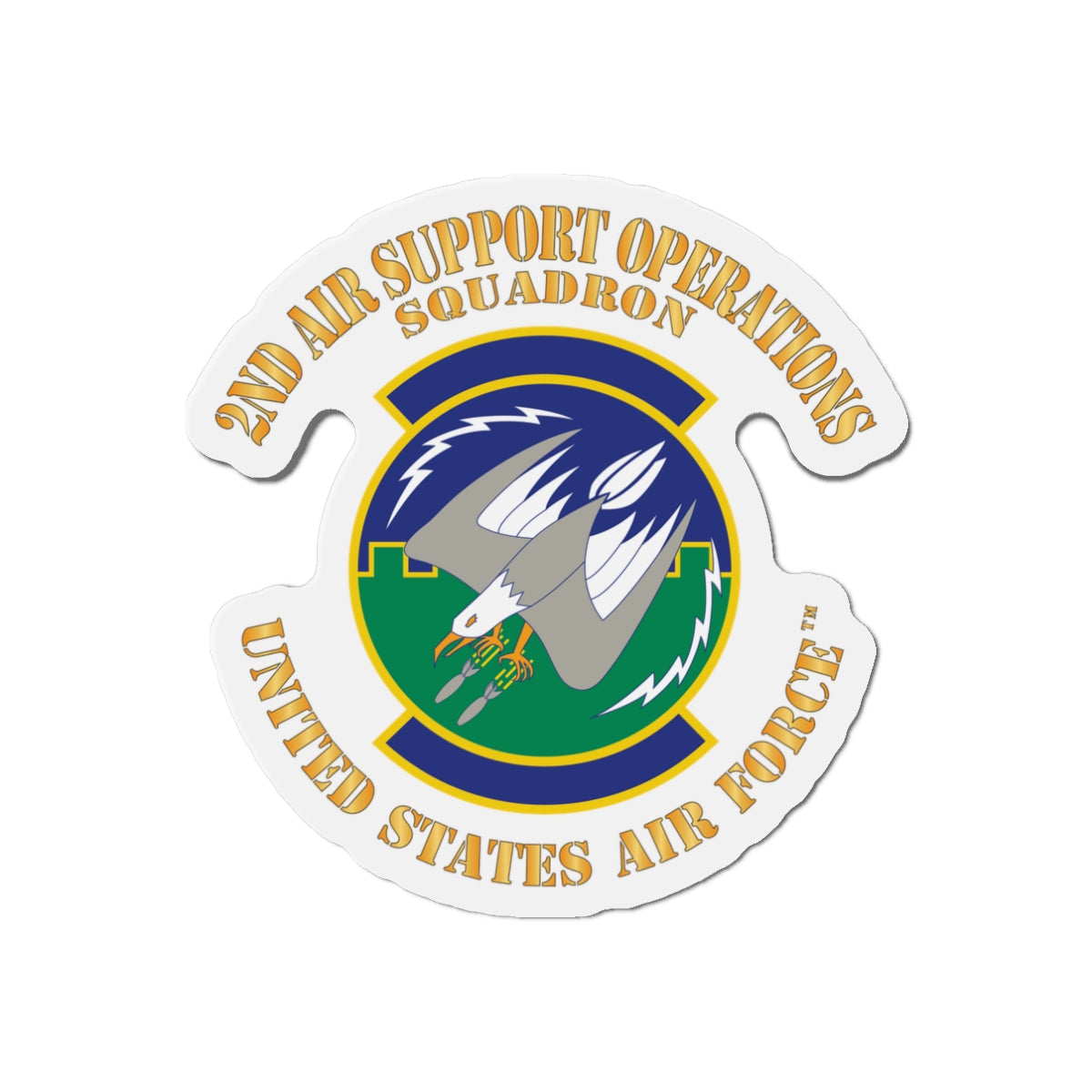 Die-Cut Magnet - USAF - 2nd Air Support Operations Squadron