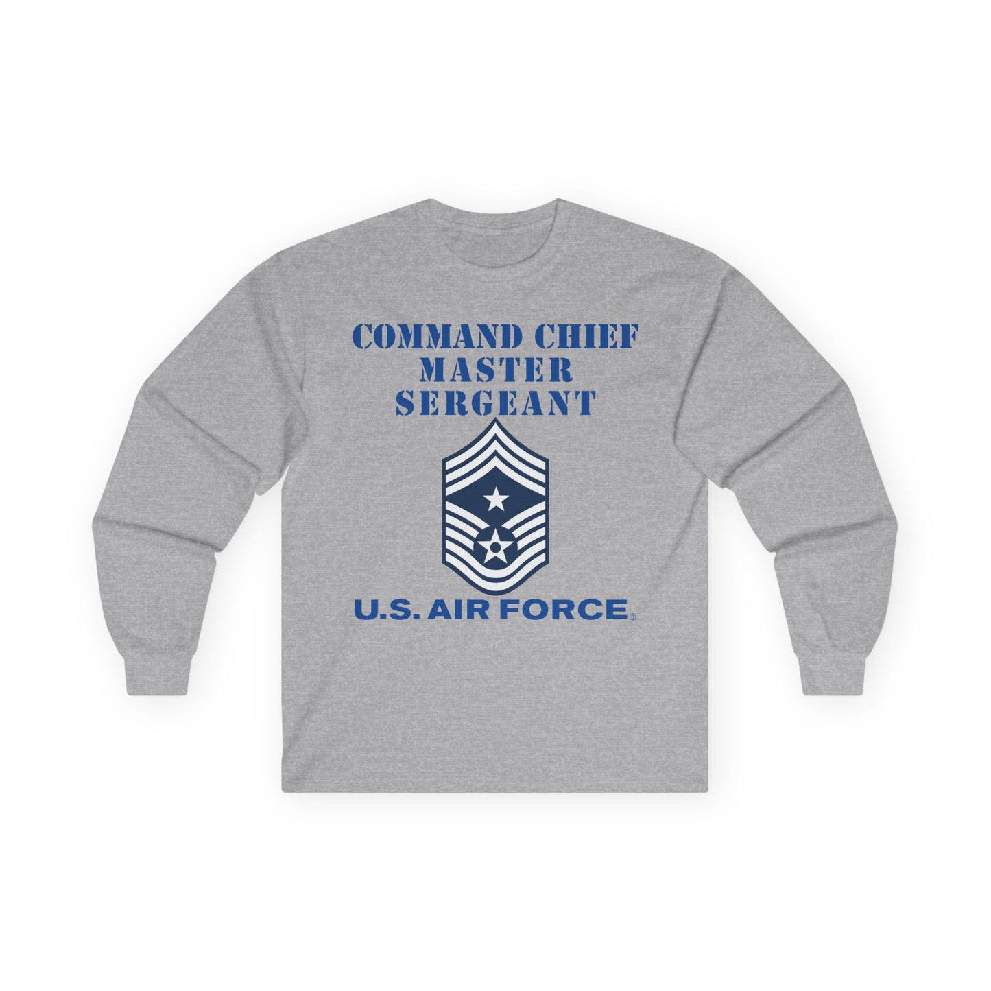 Unisex Ultra Cotton Long Sleeve Tee - USAF - Command Chief Master Sergeant (E9c) - 2020 - US Air Force w Text X 300