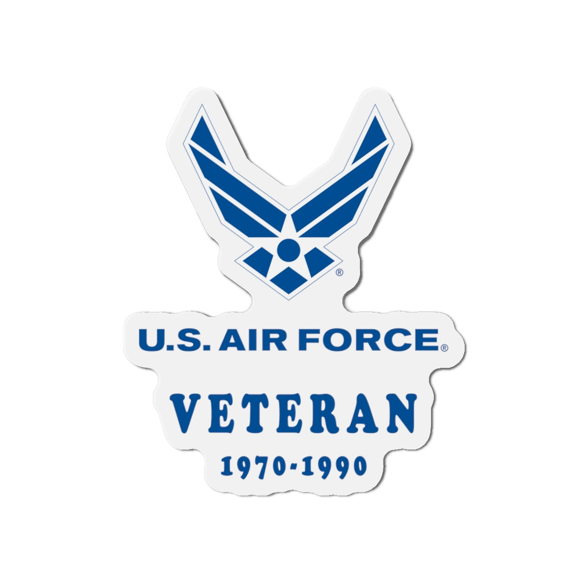 Die-Cut Magnet - USAF - Air Force - Veteran w years
