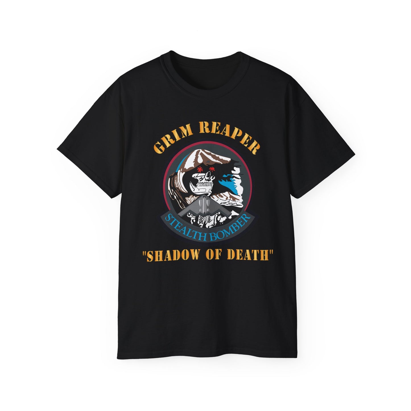 Unisex Ultra Cotton Tee - USAF - B2 - Grim Reaper - Stealth Bomber X 300