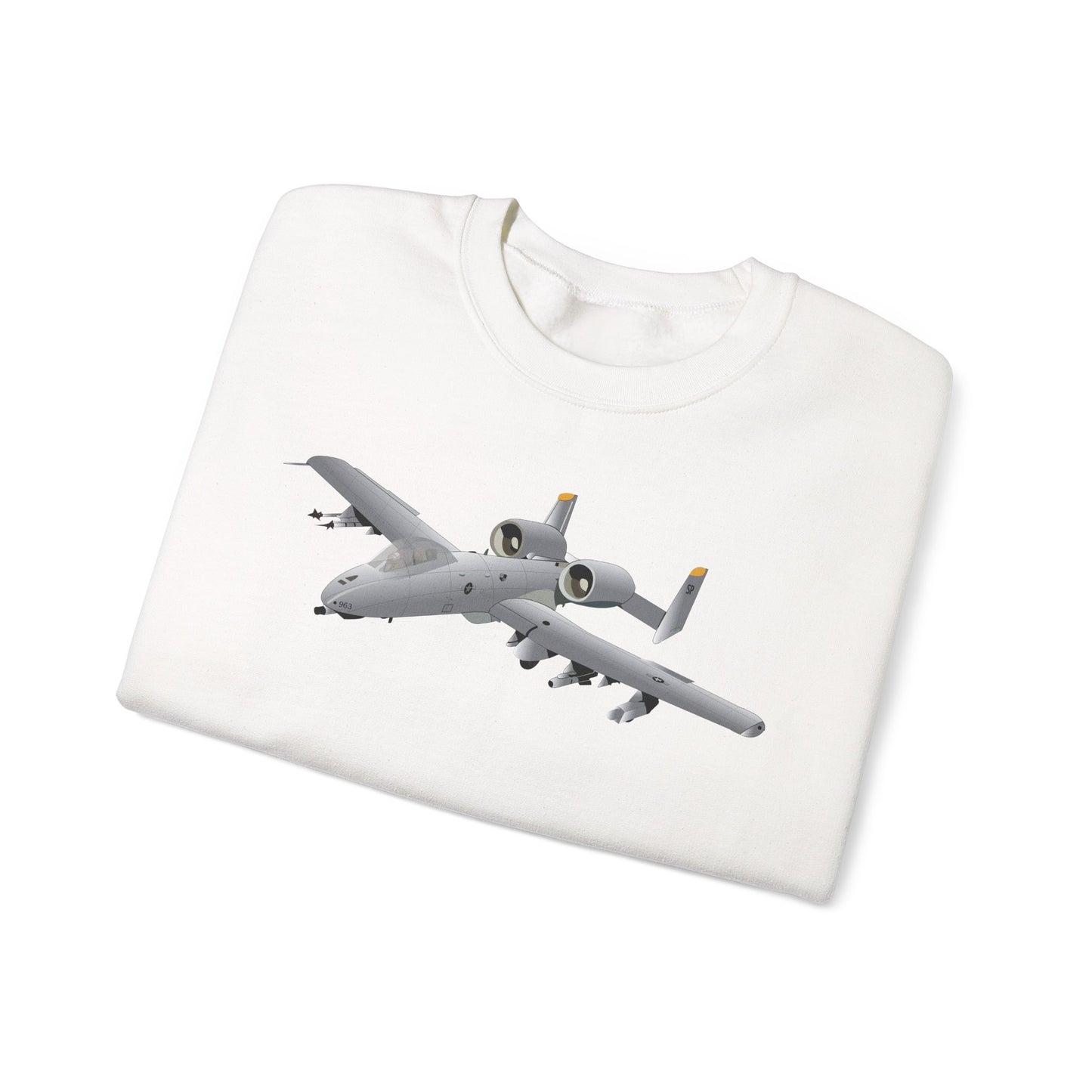 Crewneck Sweatshirt - Aircraft - A10 - Front - Top - Oblique X 300