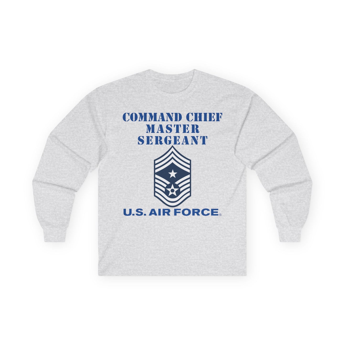 Unisex Ultra Cotton Long Sleeve Tee - USAF - Command Chief Master Sergeant (E9c) - 2020 - US Air Force w Text X 300