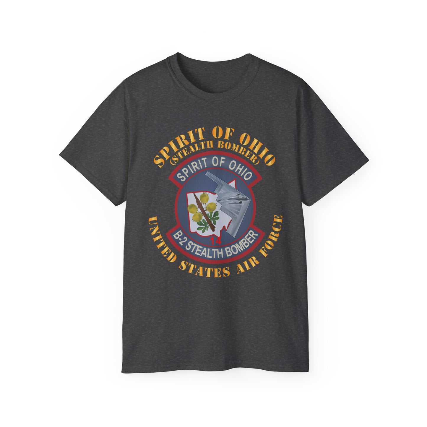 Unisex Ultra Cotton Tee - USAF - B2 - Spirit of Ohio - Stealth Bomber X 300