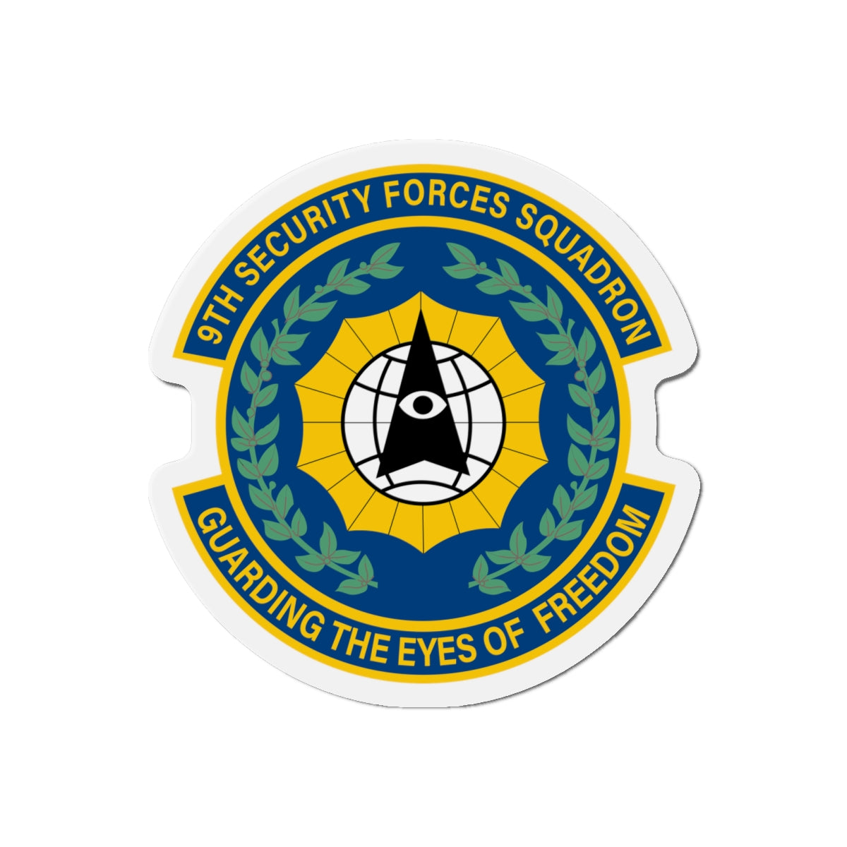 Die-Cut Magnet - USAF - 9th Security Forces Squadron wo txt X 300