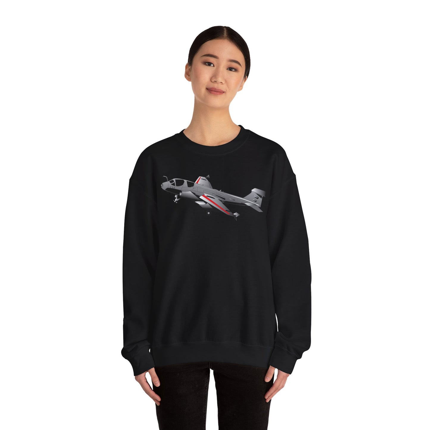Crewneck Sweatshirt - Aircraft - Navy - A-6A Intruder X 300
