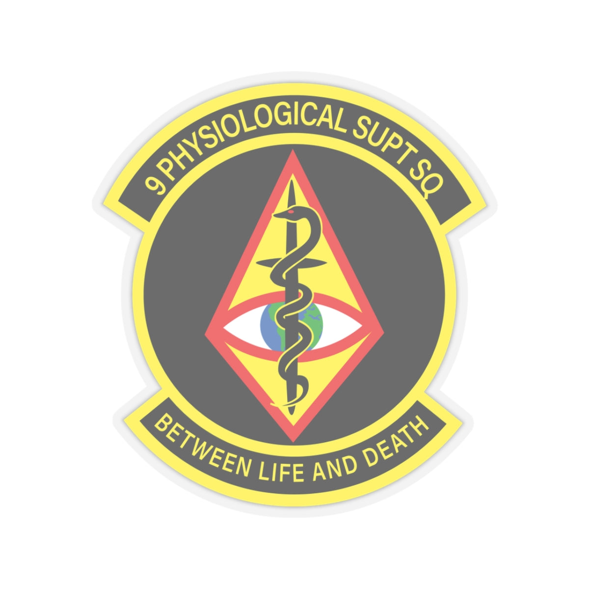 Kiss-Cut Stickers - USAF - 9th Physiological Support Squadron wo txt X 300
