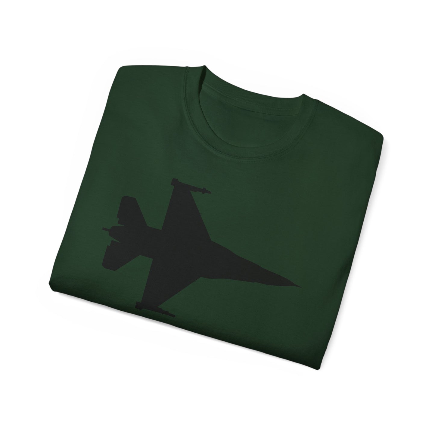 Unisex Ultra Cotton Tee - Aircraft - F-16 -Top - Silhouette - wo Txt X 300