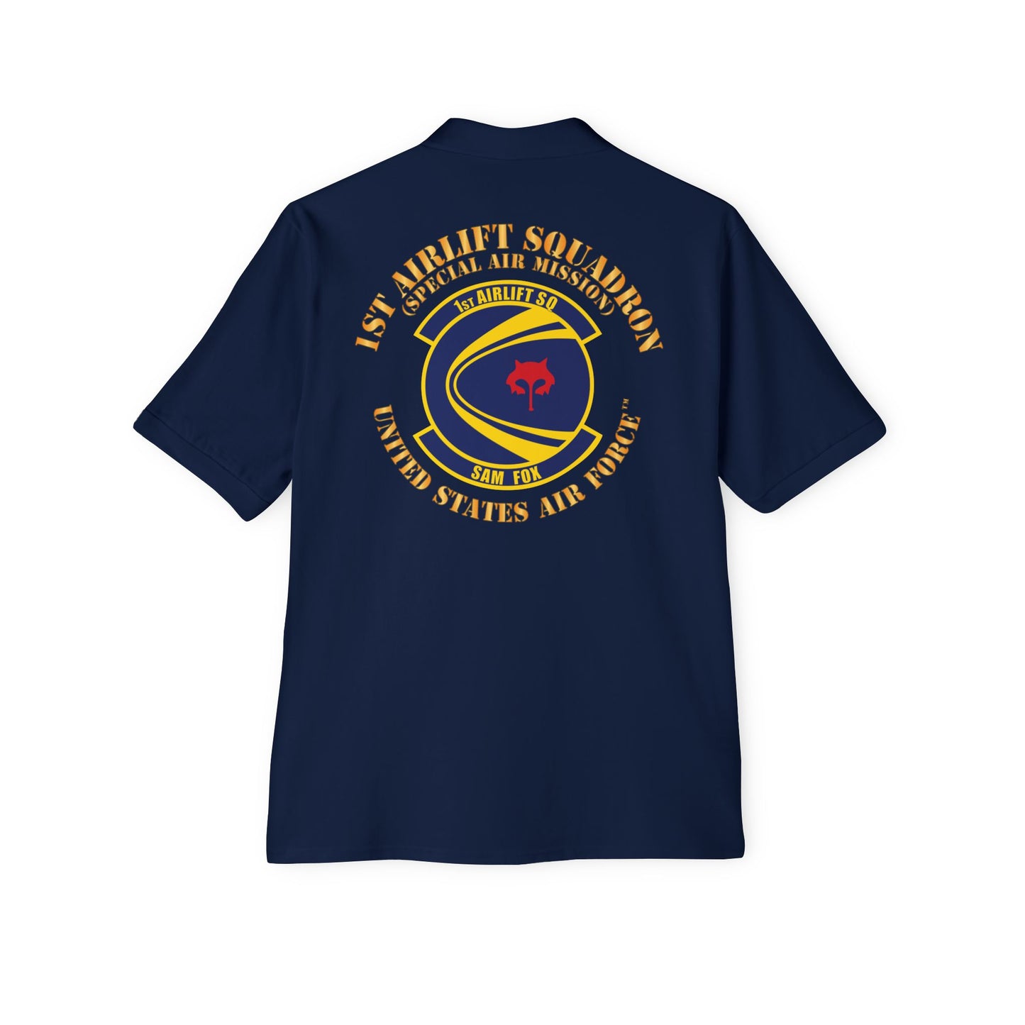 Men's Piqué Polo - USAF - 1st Airlift Squadron X 300