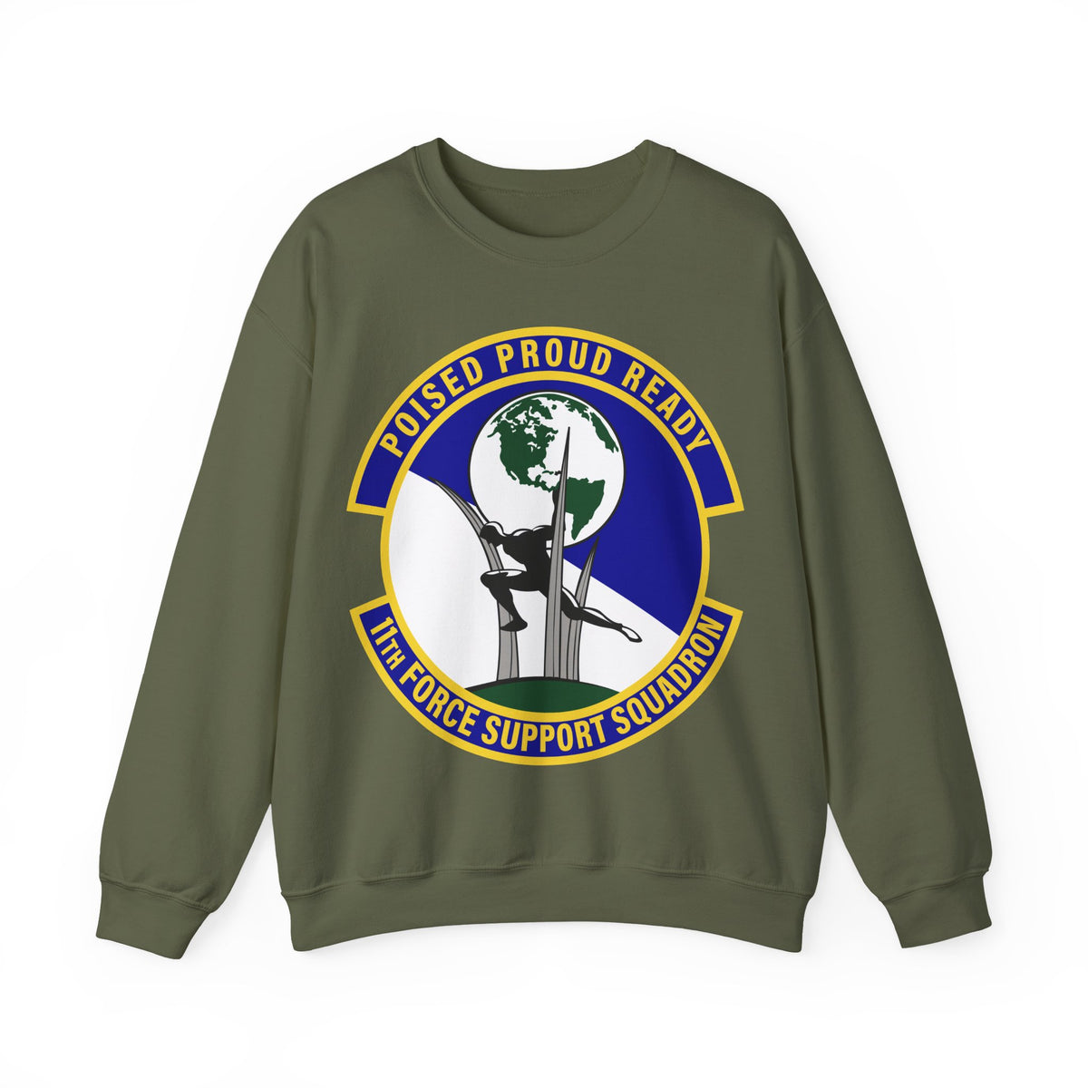 Crewneck Sweatshirt - USAF - 11th Force Support Squadron wo txt