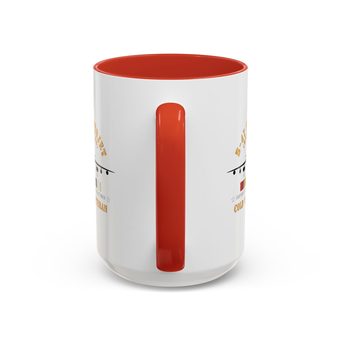 Accent Coffee Mug (11oz & 15oz) - USAF - B-47 Stratojet - Ready to Go - Silhouette - Cold War Veteran X 300