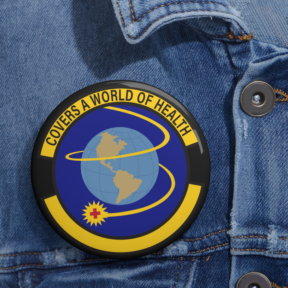 Custom Pin Button - USAF - 4th Operational Medical Readiness Sq wo txt X 300