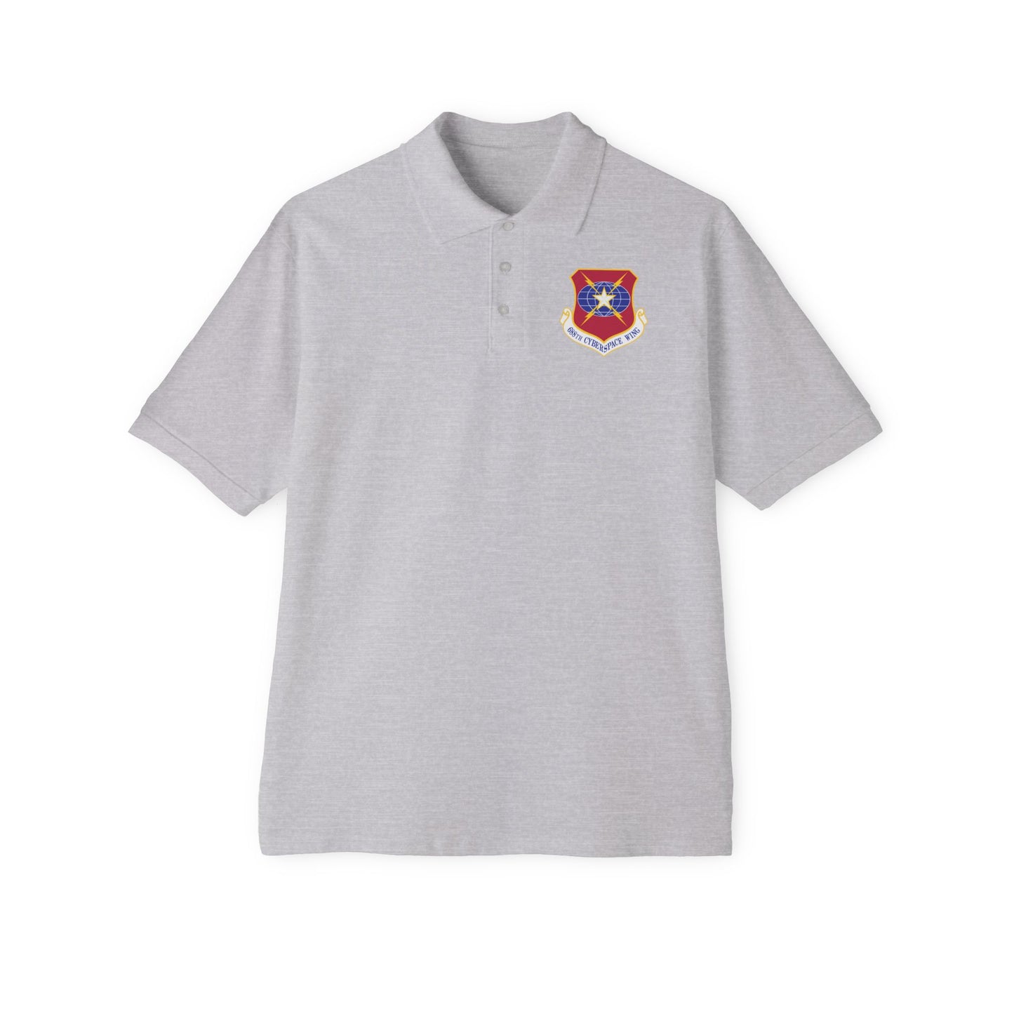 Men's Piqué Polo - USAF - 688th Cyberspace Wing wo Txt X 300