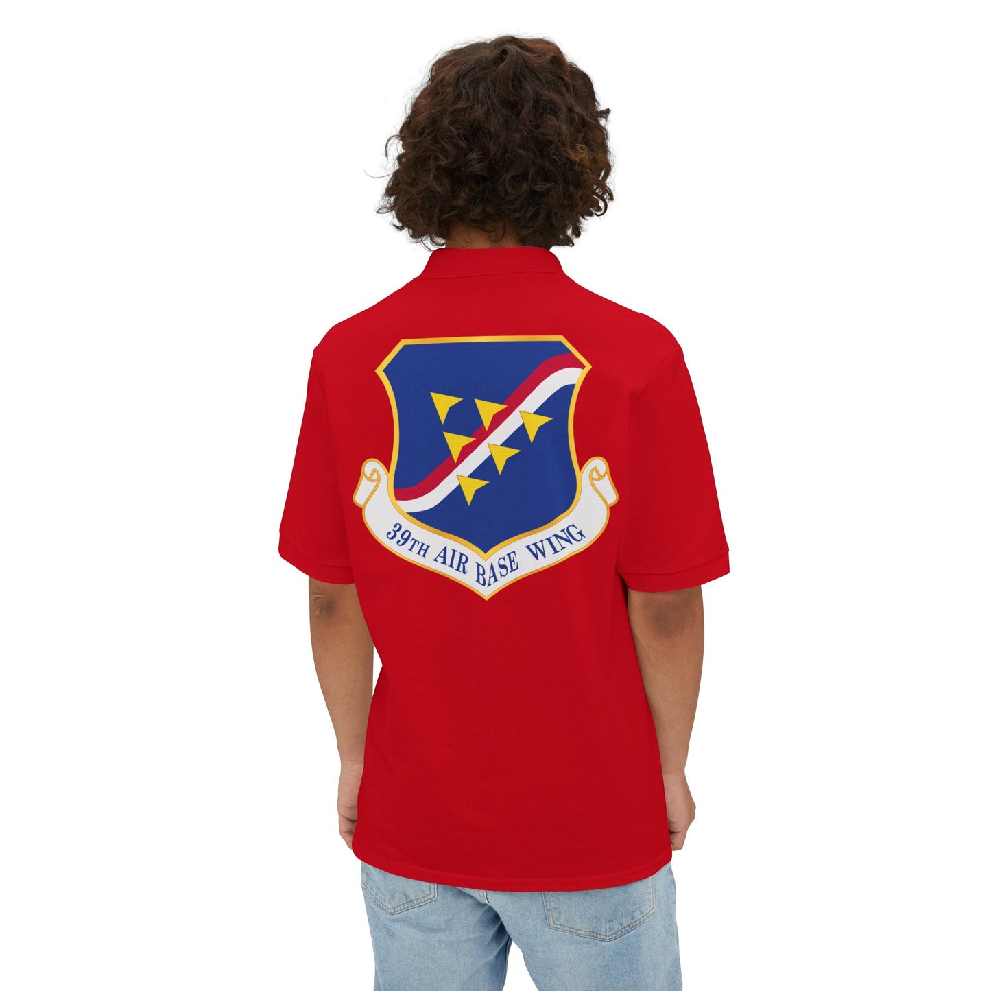 Men's Piqué Polo - USAF - 39th Airbase Wing wo Txt