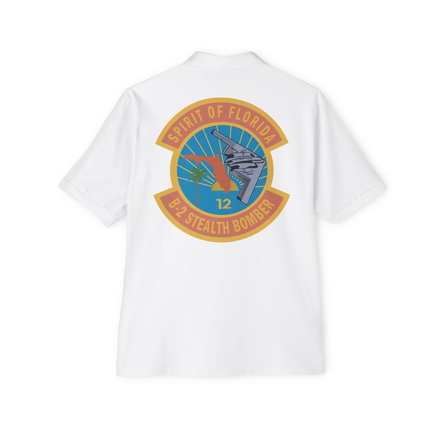 Men's Piqué Polo - USAF - B2 - Spirit of Florida - Stealth Bomber wo txt X 300