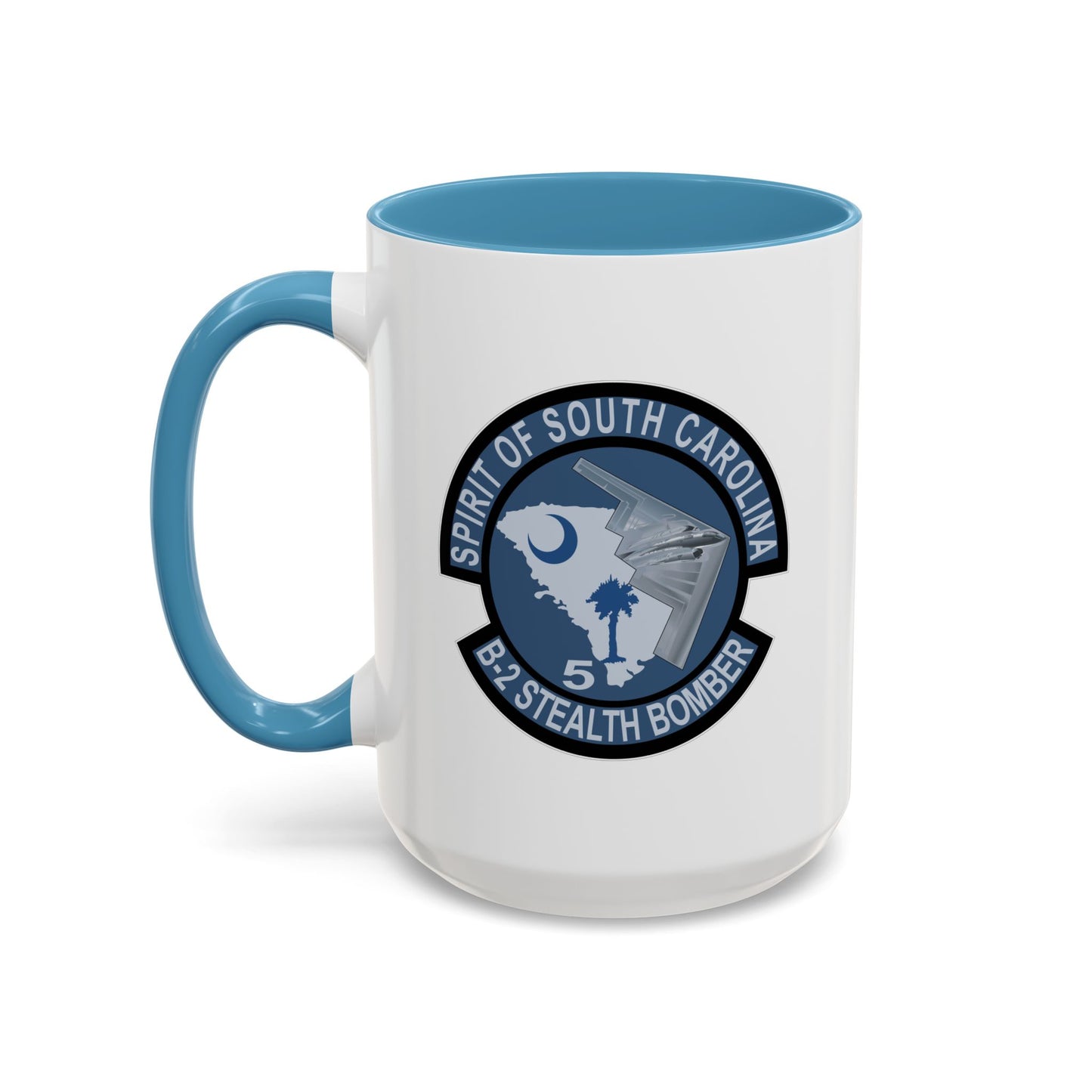 Accent Coffee Mug (11oz & 15oz) - USAF - B2 - Spirit of South Carolina Stealth Bomber wo Txt X 300