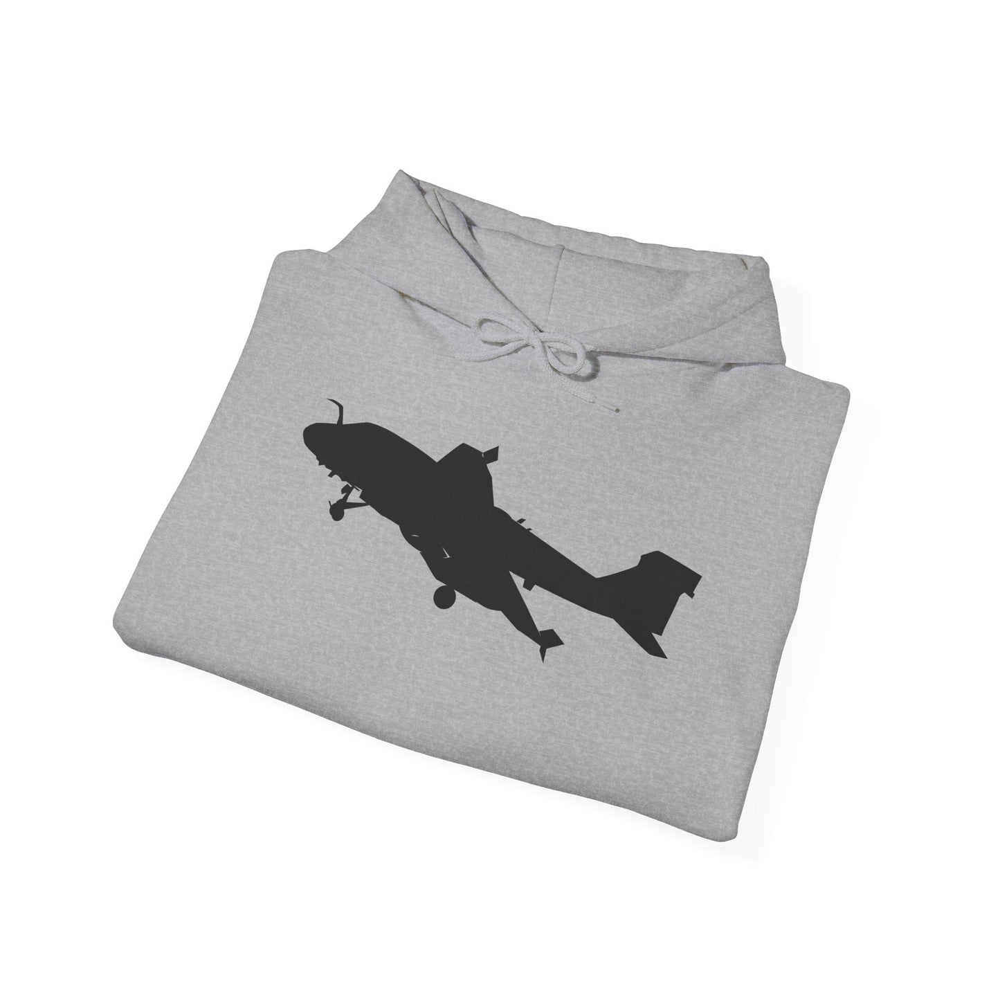 Unisex Heavy Blend Hooded Sweatshirt - Aircraft - Navy - A-6A Intruder - Silhouette X 300