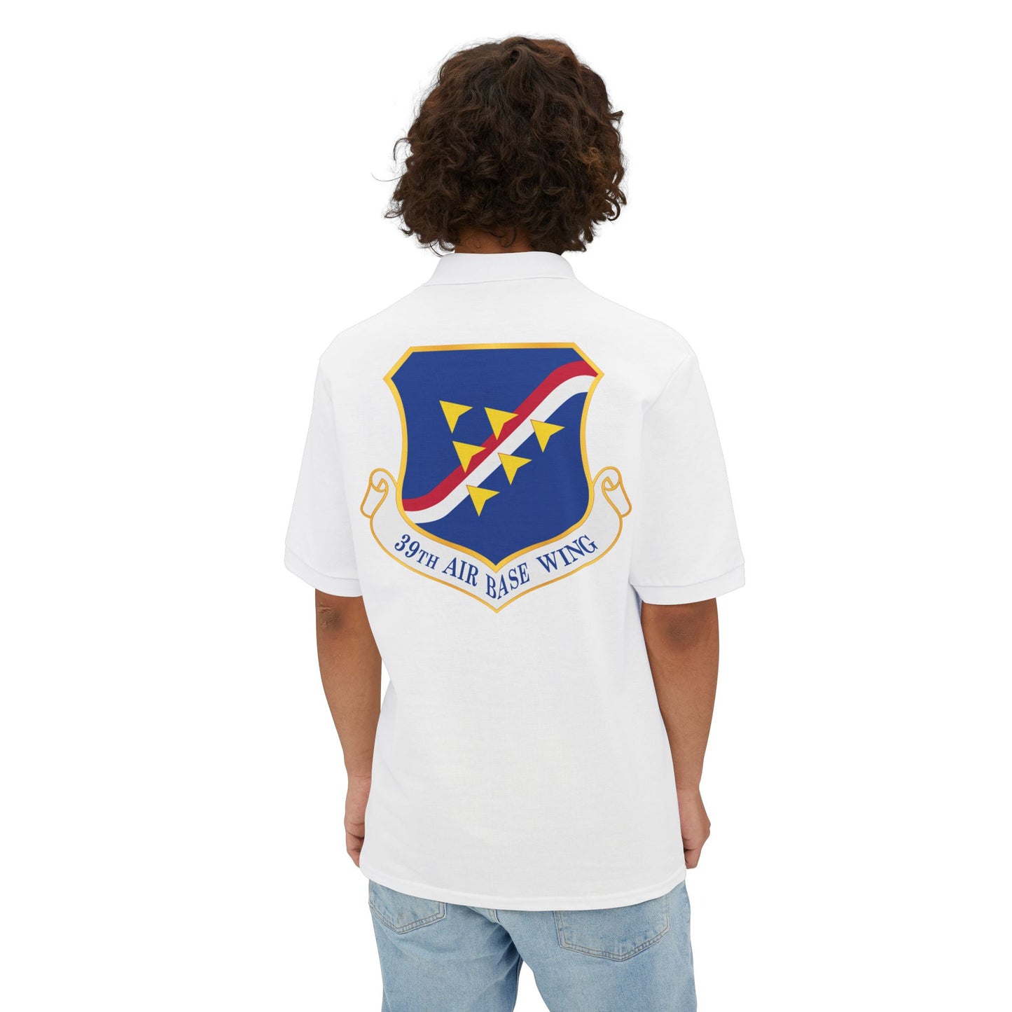 Men's Piqué Polo - USAF - 39th Airbase Wing wo Txt
