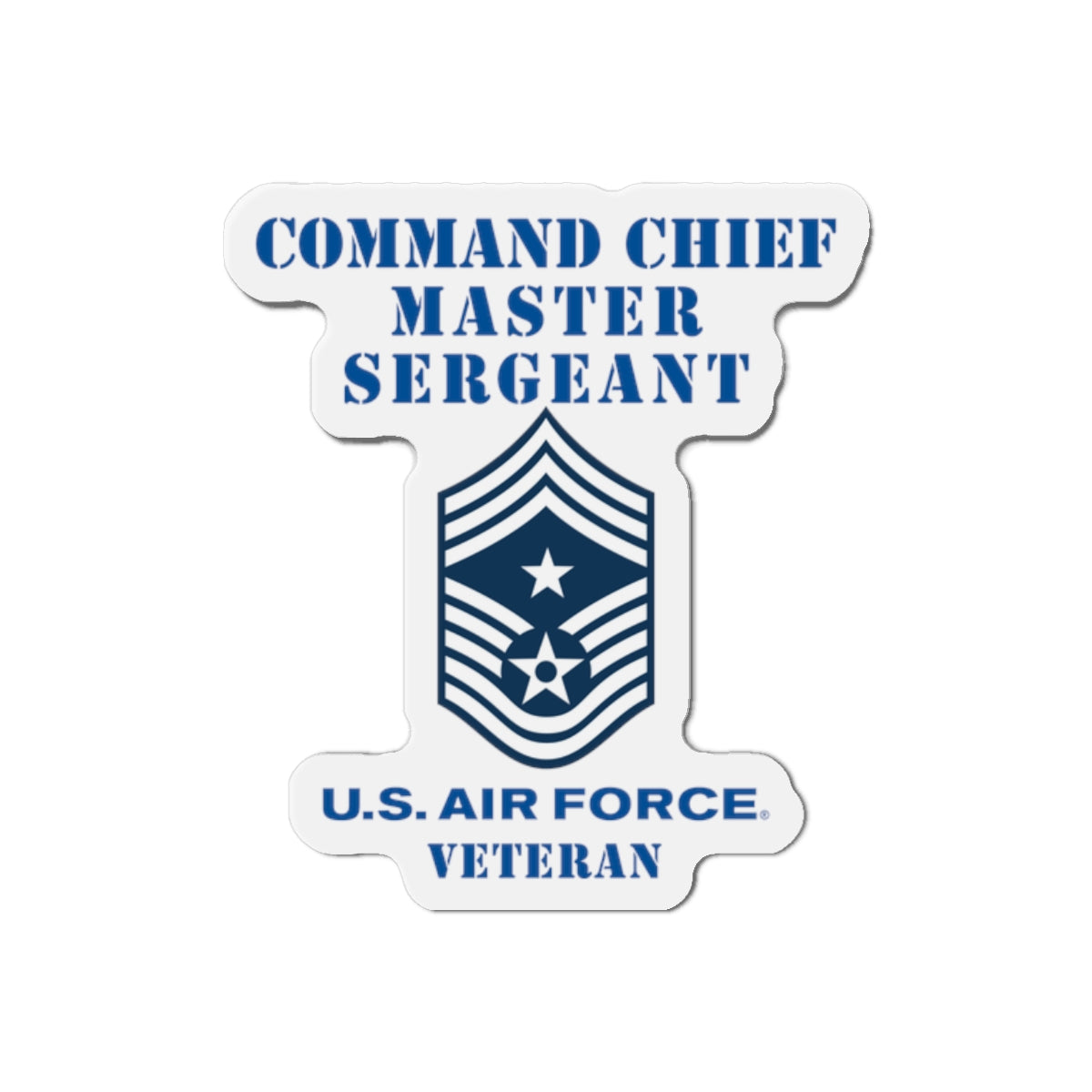 Die-Cut Magnet - USAF - Command Chief Master Sergeant (E9c) - 2020 - Veteran