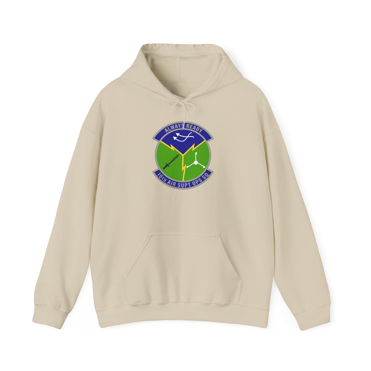 Unisex Heavy Blend Hooded Sweatshirt - USAF - 10th Air Support Operations Squadron wo txt