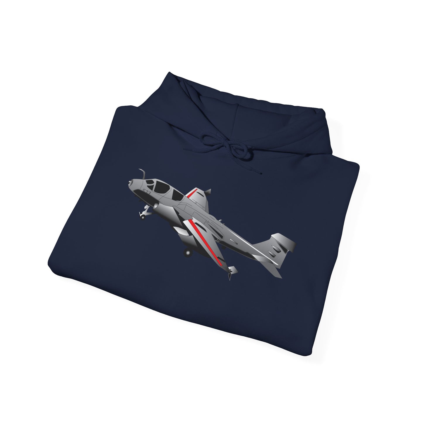 Unisex Heavy Blend Hooded Sweatshirt - Aircraft - Navy - A-6A Intruder X 300