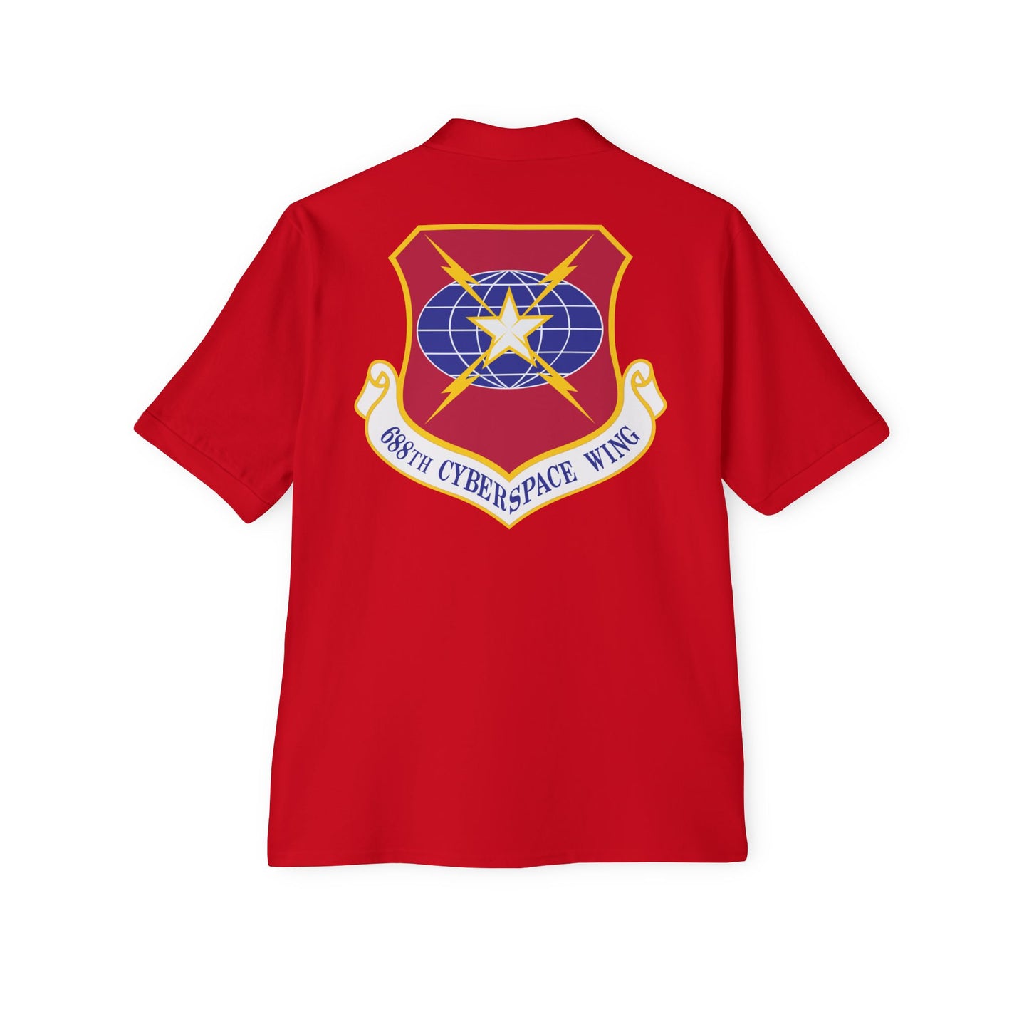 Men's Piqué Polo - USAF - 688th Cyberspace Wing wo Txt X 300