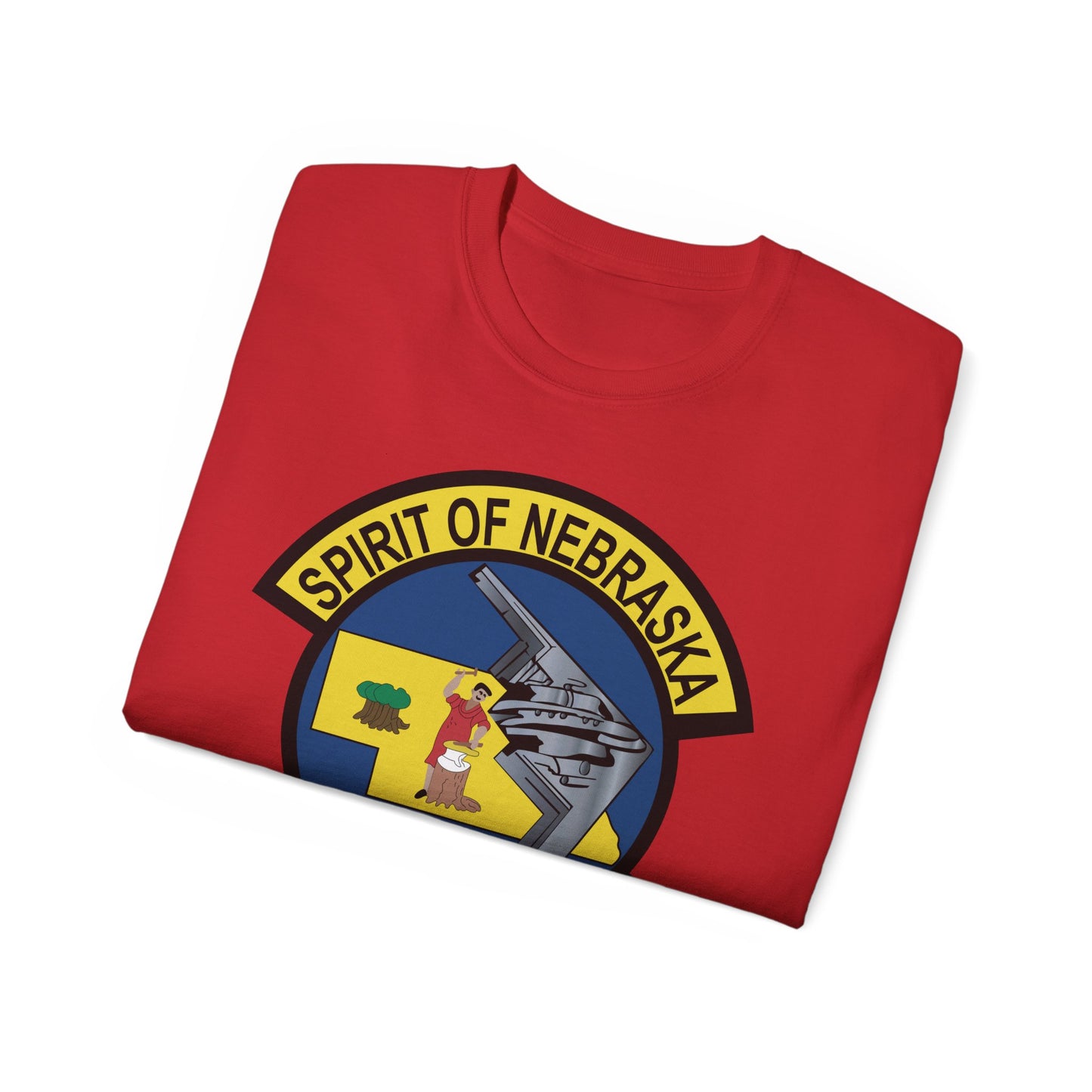 Unisex Ultra Cotton Tee - USAF - B2 - Spirit of Nebraska - Stealth Bomber wo txt X 300