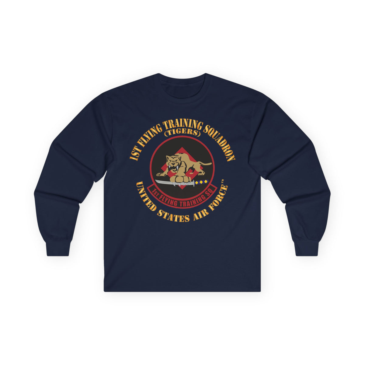 Unisex Ultra Cotton Long Sleeve Tee - USAF - 1st Flying Training Squadron - Tigers