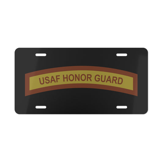 License Plate - USAF - Honor Guard Tab