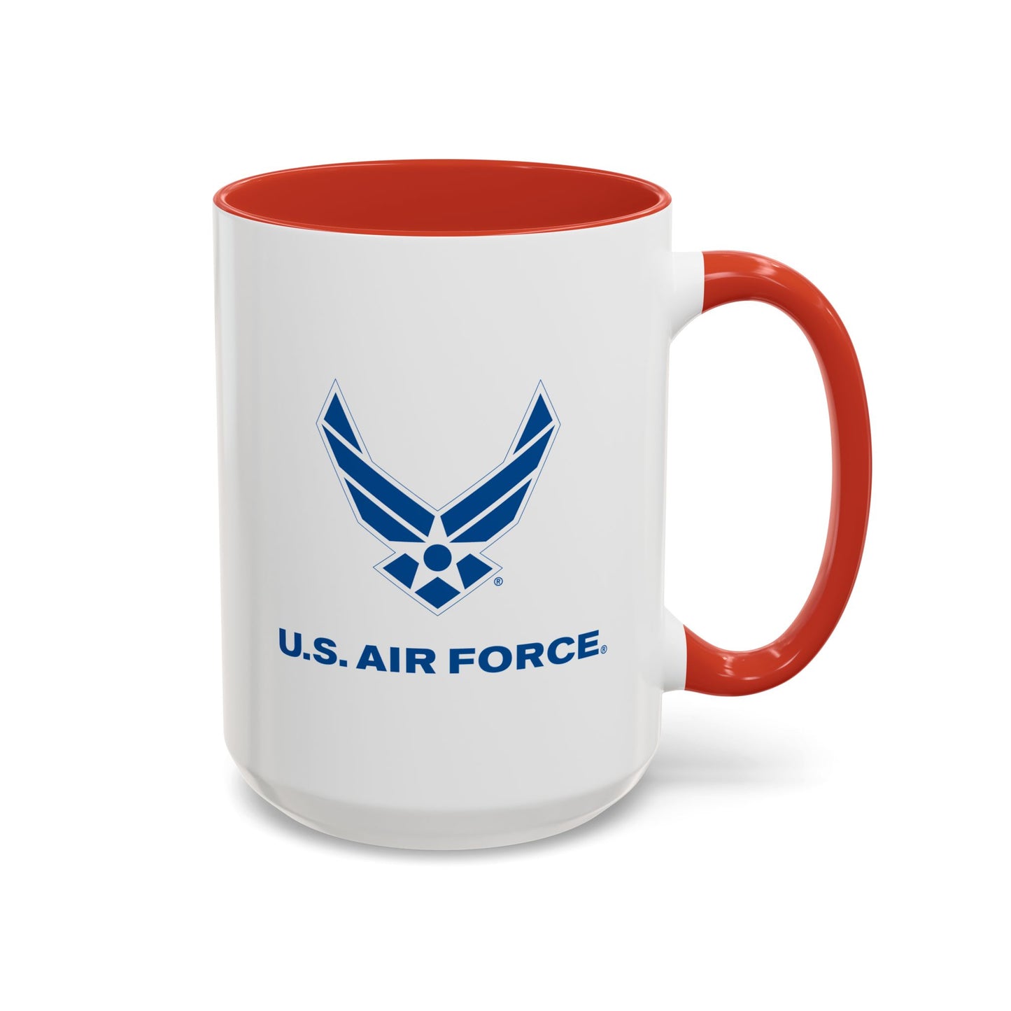 Accent Coffee Mug (11oz & 15oz) - USAF Logo, TM Txt - U S Air Force X 300