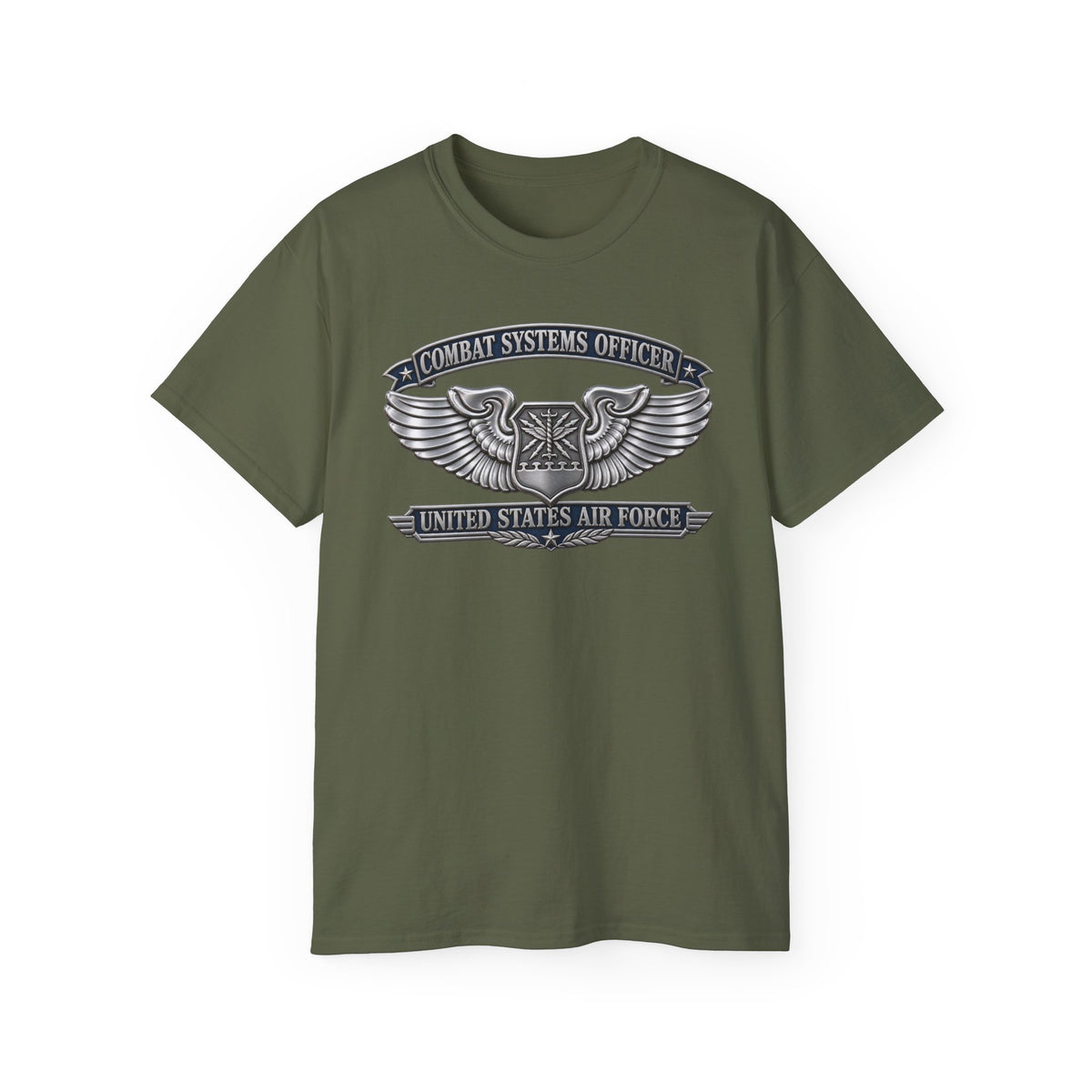 Unisex Ultra Cotton Tee - USAF - Combat Systems Officer Badge - United States Air Force - 3D - Enhanced