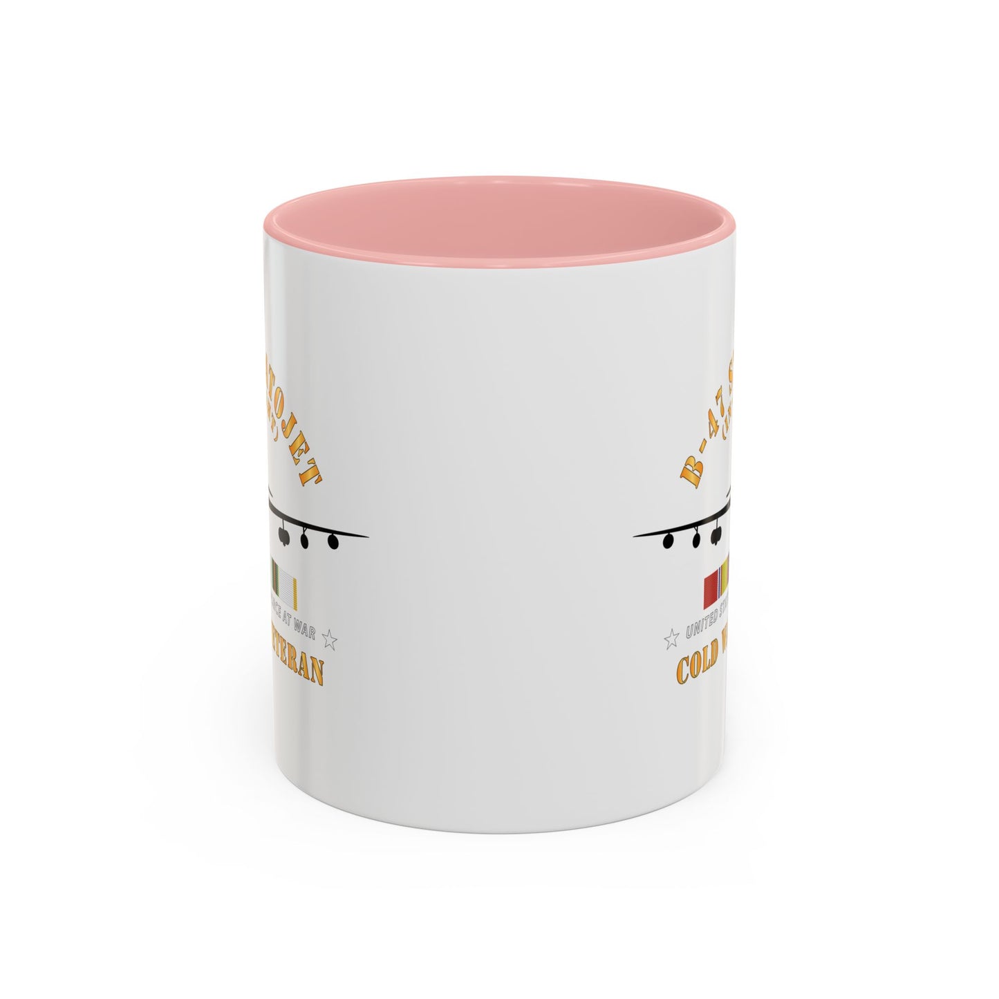 Accent Coffee Mug (11oz & 15oz) - USAF - B-47 Stratojet - In Flt - Silhouette - Cold War Veteran X 300