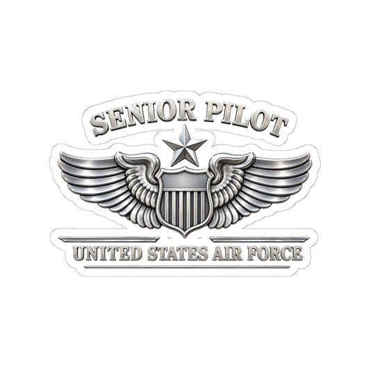 Kiss-Cut Stickers - USAF - Senior Pilot Badge - United States Air Force - 3D - Enhanced