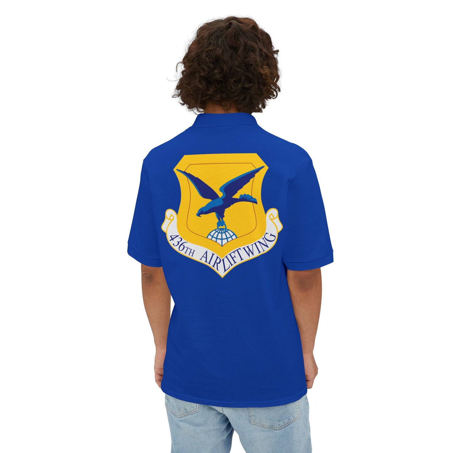 Men's Piqué Polo - USAF - 436th Airlift Wing wo Txt X 300