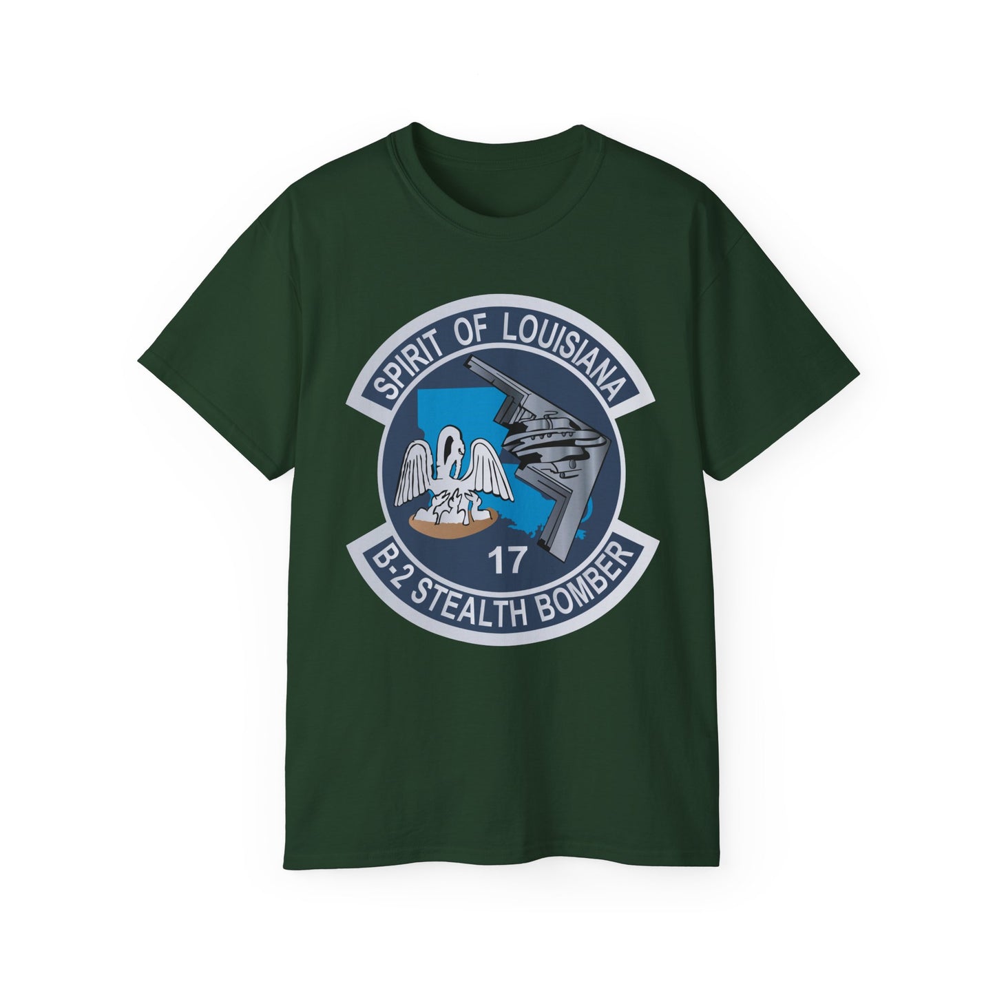 Unisex Ultra Cotton Tee - USAF - B2 - Spirit of Louisiana - Stealth Bomber wo txt X 300