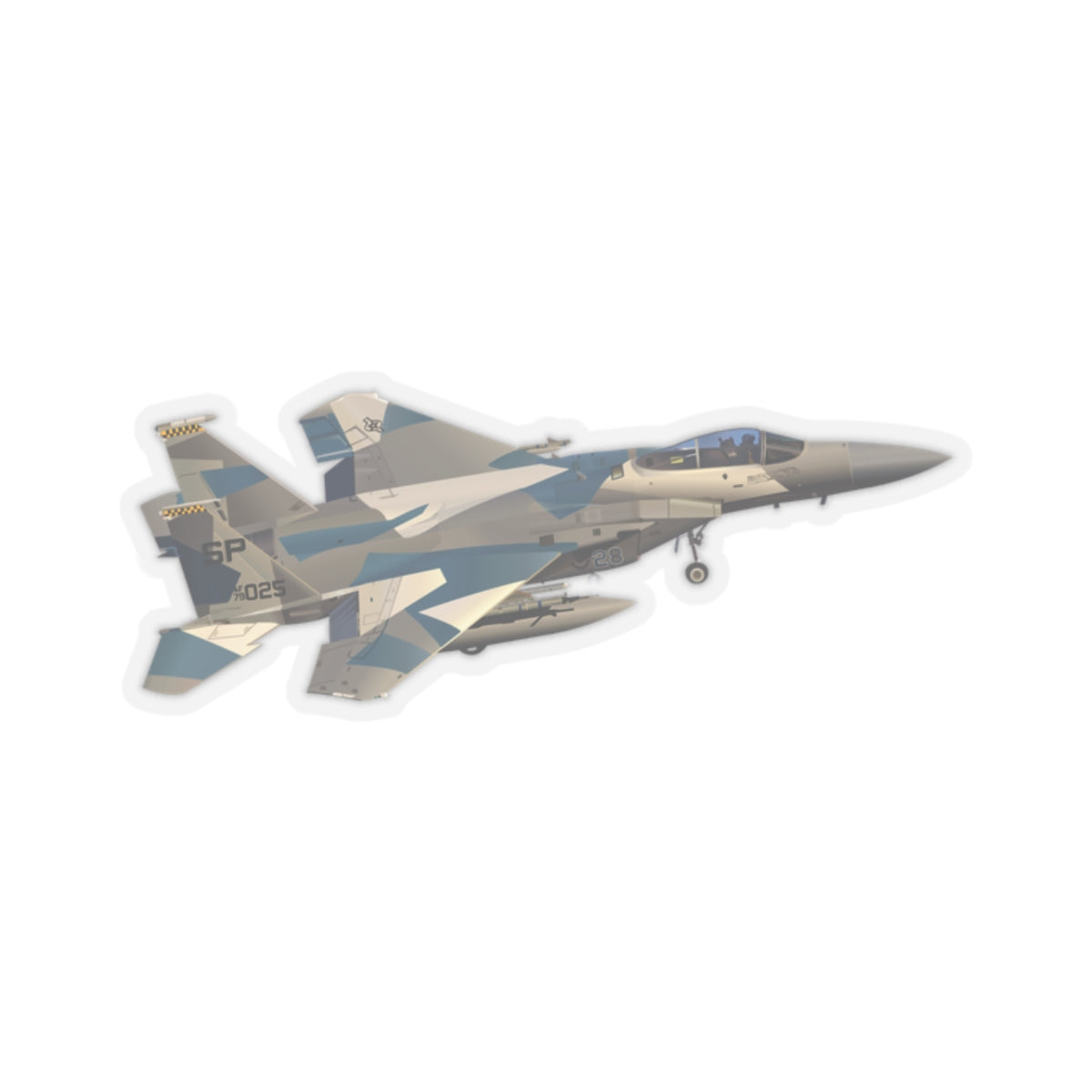 Kiss-Cut Stickers - USAF - F15 Eagle wo txt