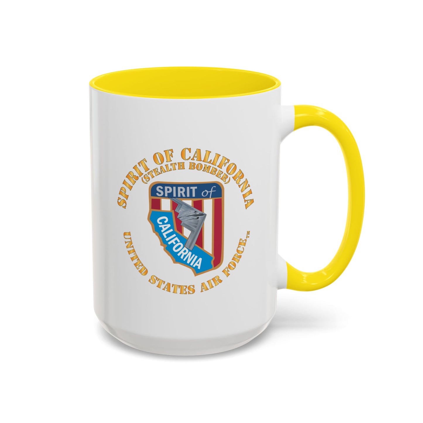 Accent Coffee Mug (11oz & 15oz) - USAF - B2 - Spirit of California - Stealth Bomber X 300