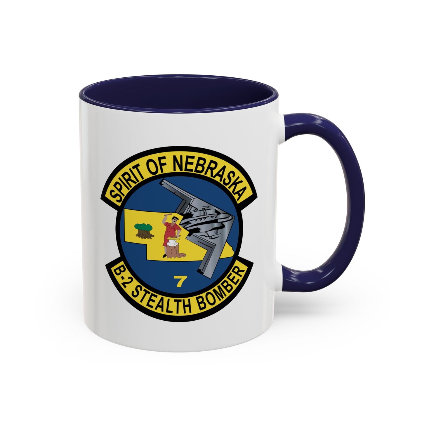 Accent Coffee Mug (11oz & 15oz) - USAF - B2 - Spirit of Nebraska - Stealth Bomber wo txt X 300