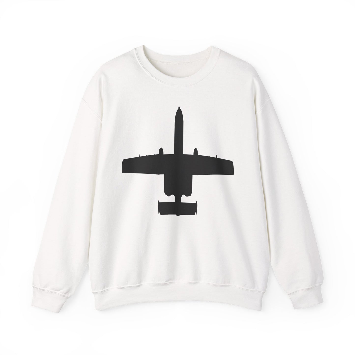 Crewneck Sweatshirt - Aircraft - USAF - A-10 Thunderbolt II - Top - Silhouette X 300