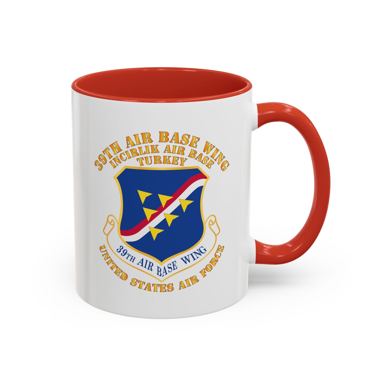 Accent Coffee Mug (11oz & 15oz) - USAF - 39th Airbase Wing - 3rd AF - Incirlik Air Base - Turkey