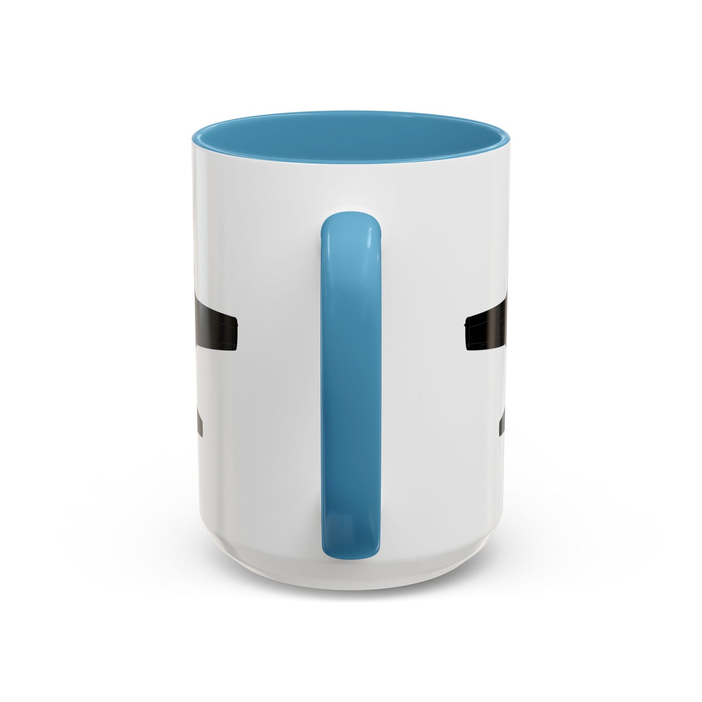 Accent Coffee Mug (11oz & 15oz) - Aircraft - T-37-Trainer - Bottom - Black - Metal X 300