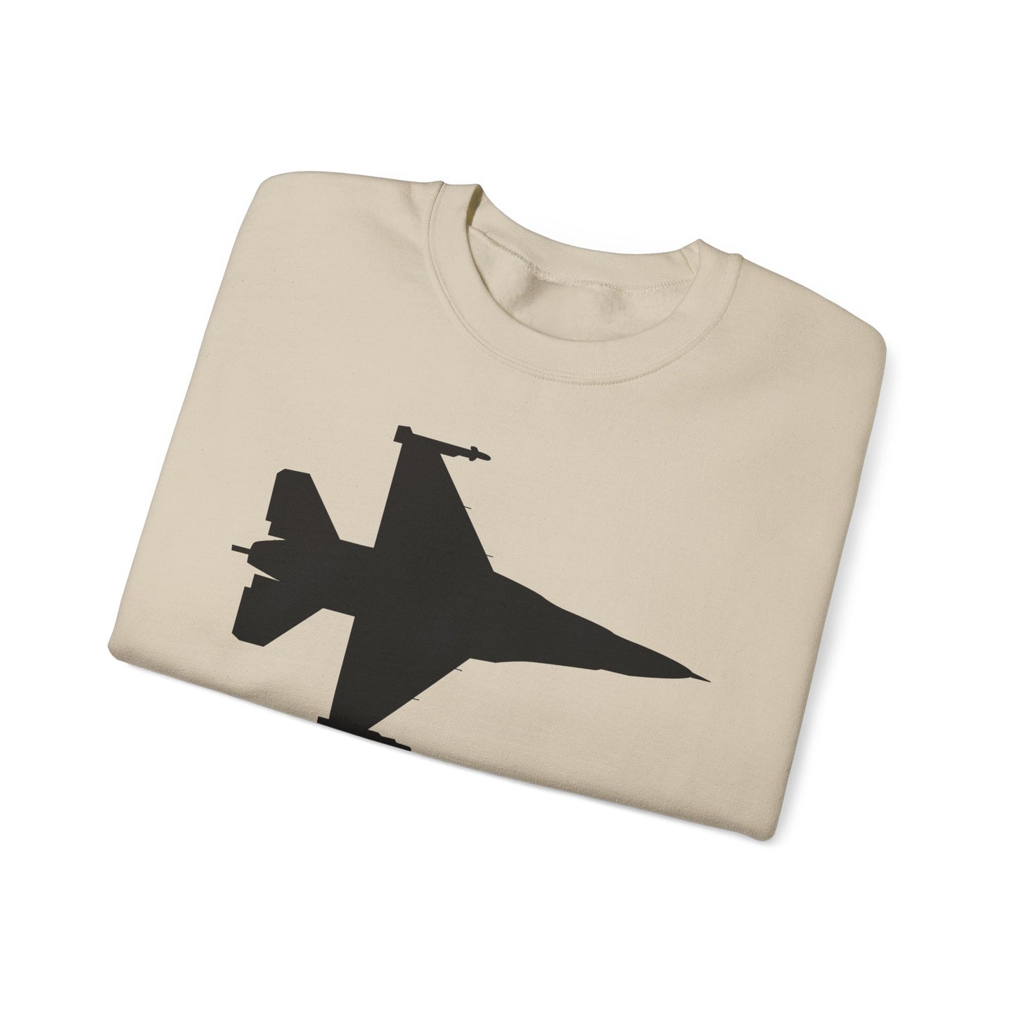 Crewneck Sweatshirt - Aircraft - F-16 -Top - Silhouette - wo Txt X 300