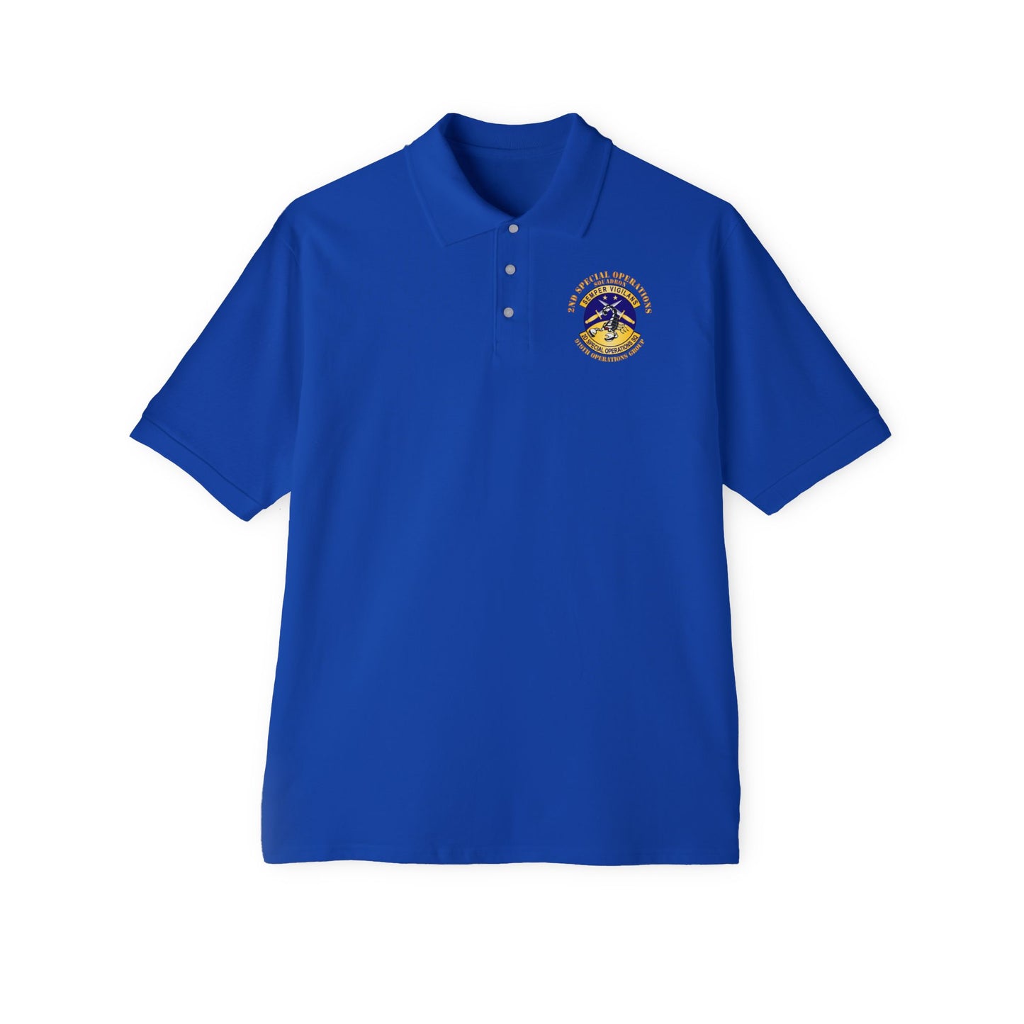 Men's Piqué Polo - USAFSOF - 2nd Special Operations Squadron - 919th Operations Group