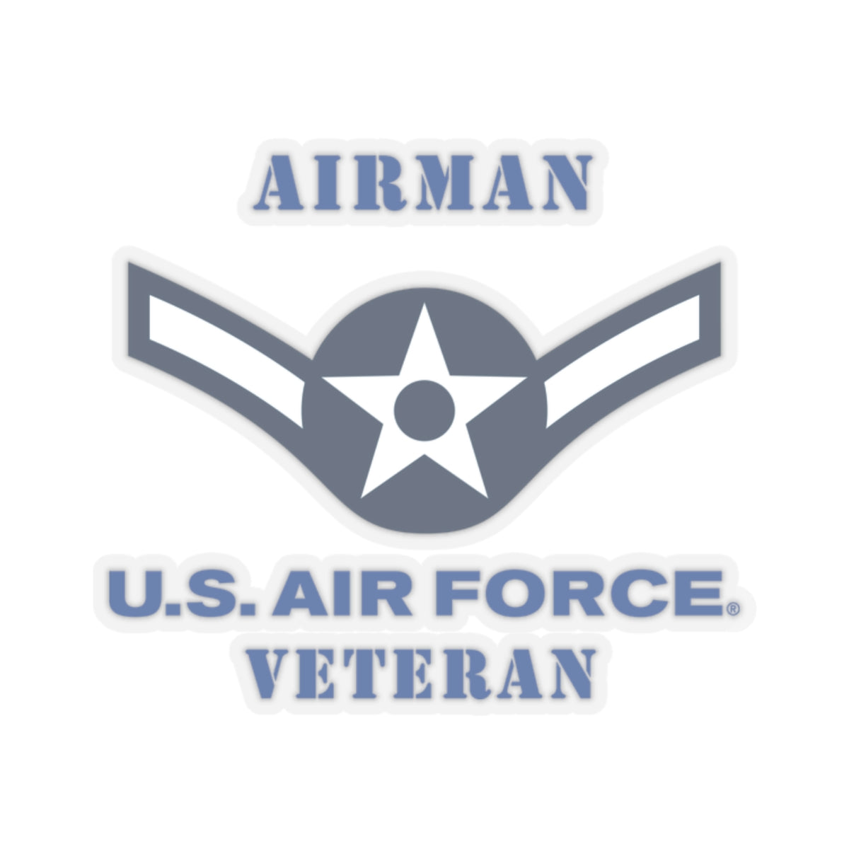 Kiss-Cut Stickers - USAF - Airman (E2) - 2020 - US Air Force - Veteran
