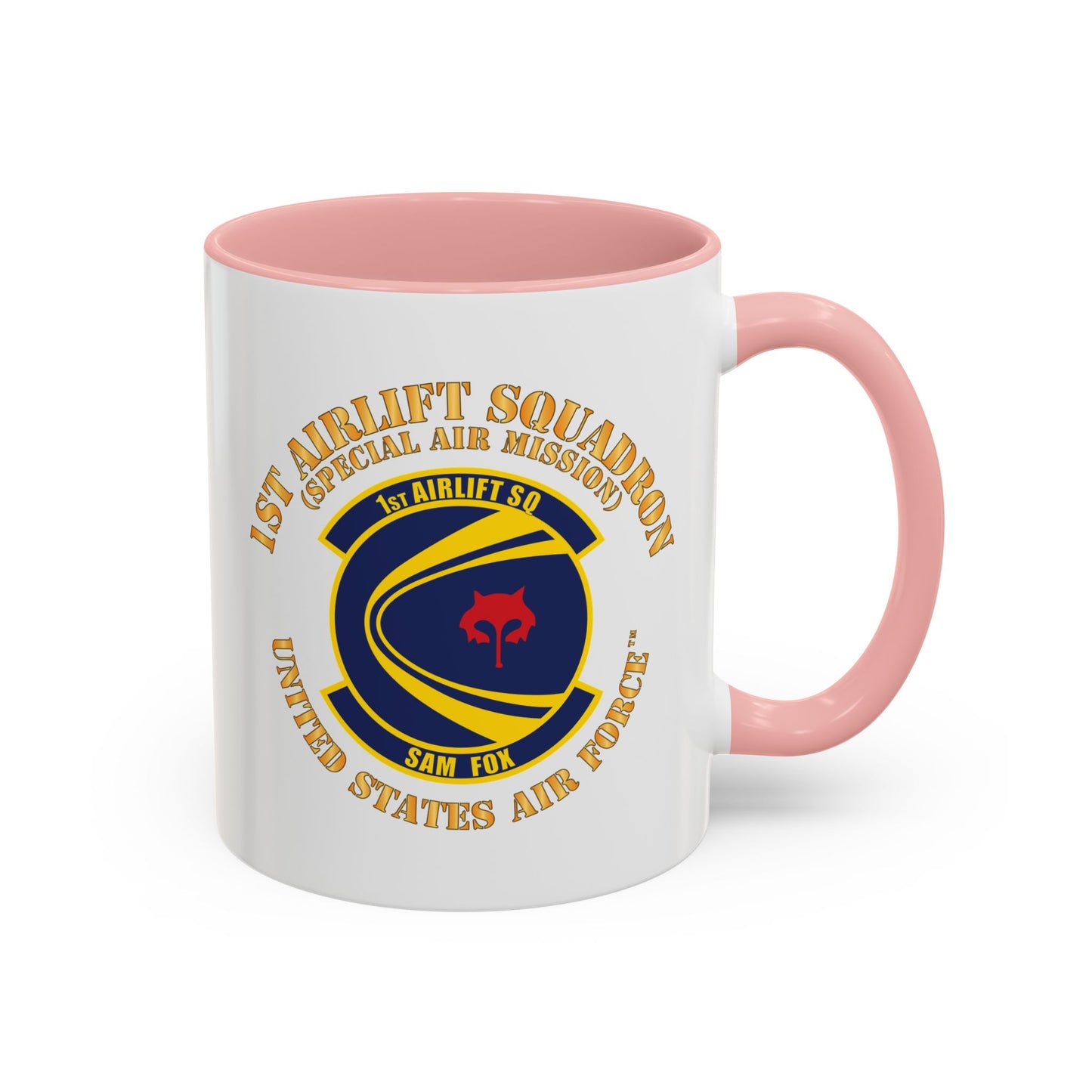 Accent Coffee Mug (11oz & 15oz) - USAF - 1st Airlift Squadron X 300