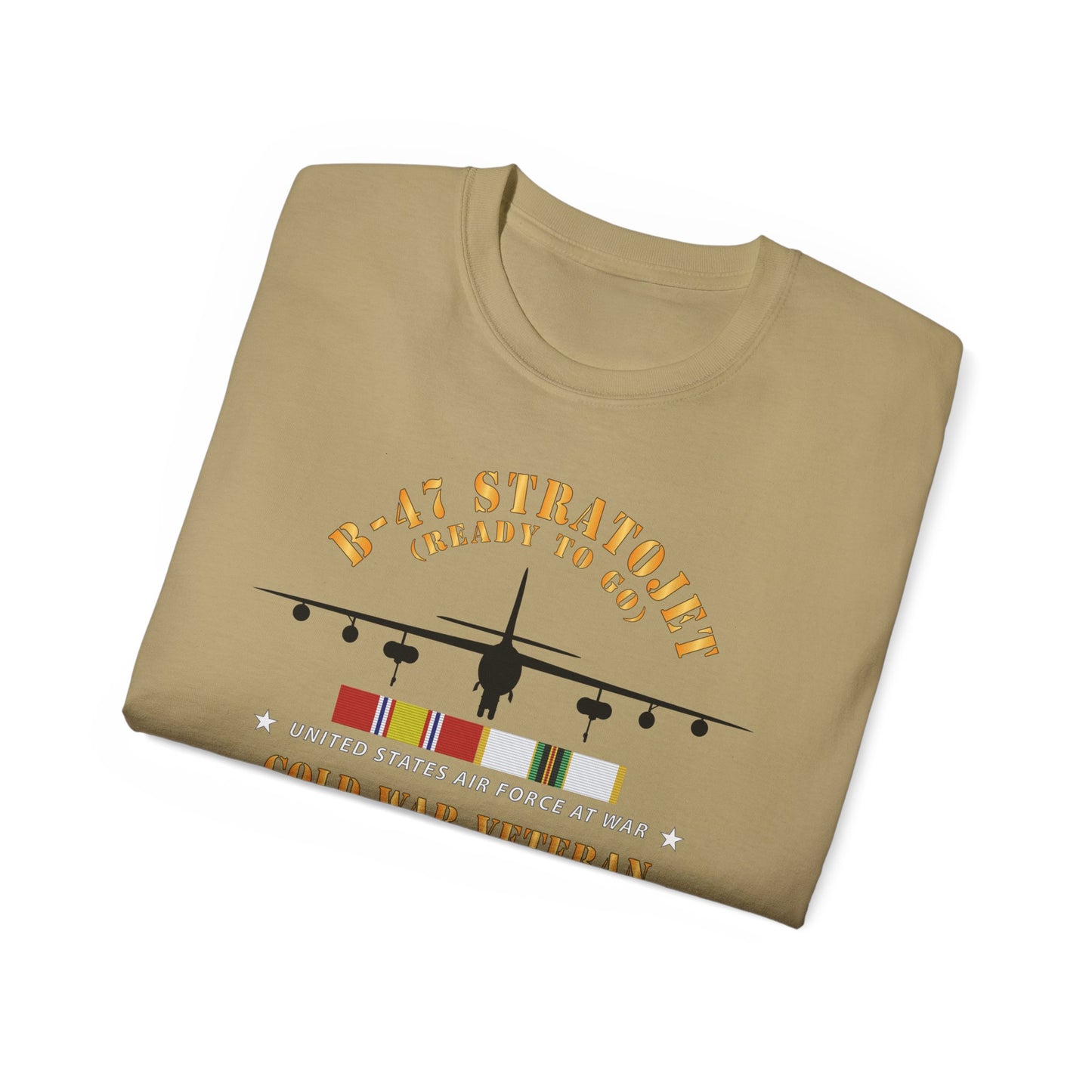Unisex Ultra Cotton Tee - USAF - B-47 Stratojet - Ready to Go - Silhouette - Cold War Veteran X 300
