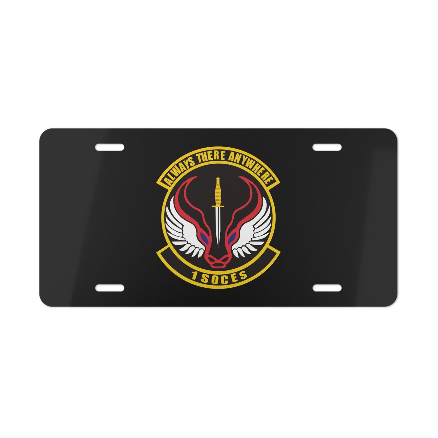 License Plate - USAF - 1st Special Operations Civil Engineer Sq wo txt